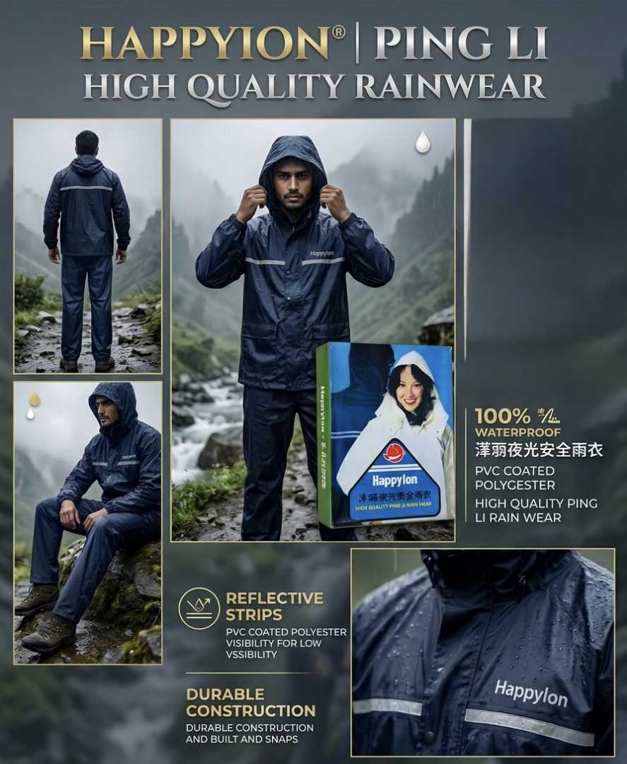 Happylon,Waterproof,Raincoat,With,Trouser