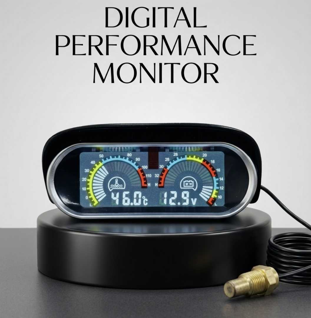Waterproof,Digital,Water,Temp,&,Volt,Meter,for,Motorcycles,&,Cars