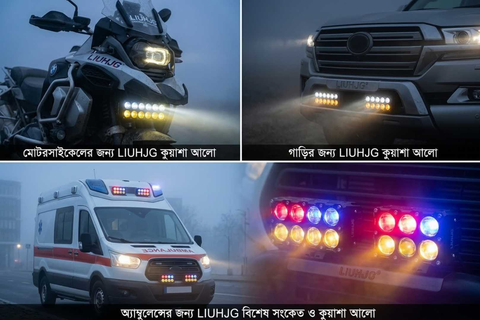 LIUHJG,Powerful,Dual,Color,LED,Fog,Light,Bar,(54W,,5400LM),-,Model:,J-JC34