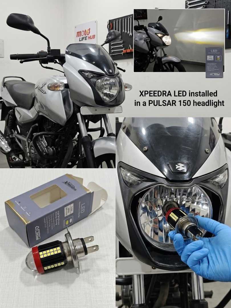 S.H.A.M,Xpeedra,Double,Color,LED,Headlight,Bulb