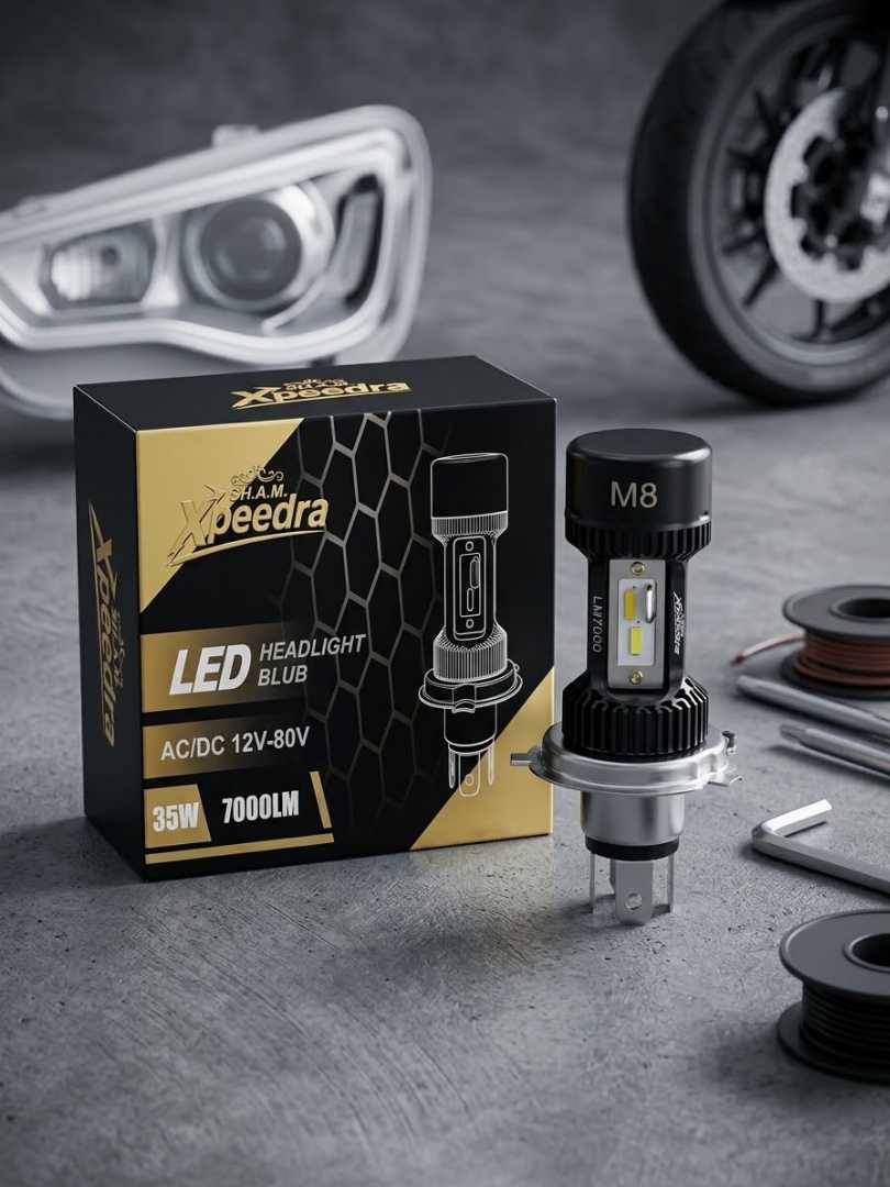 Xpeedra,S.H.A.M.,M8,LED,Headlight,Bulb,(H4,,7000LM,,35W)